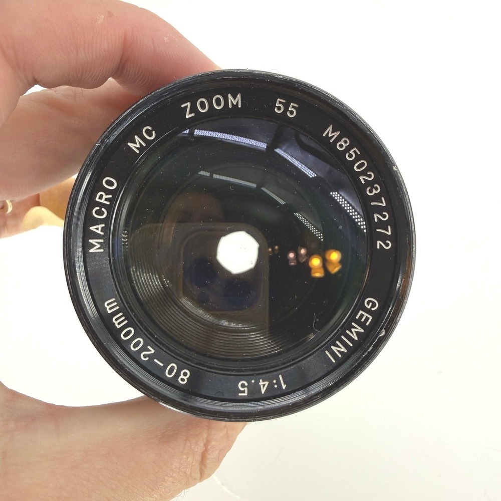 Gemini 80-200mm Zoom Lens Unisex OS Black f/4.5 MC Macro Manual Focus Japan